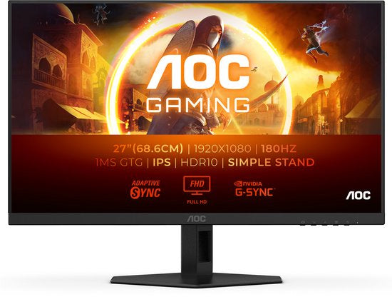 AOC 27G4XE - Full HD Fast IPS Gaming Monitor - 180hz - Speakers - 27 inch