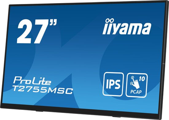 iiyama ProLite T2755MSC-B1 – 27 inch Full HD IPS Touchscreen Monitor (10-punt)