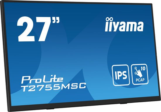 iiyama ProLite T2755MSC-B1 – 27 inch Full HD IPS Touchscreen Monitor (10-punt)